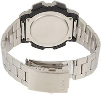 Casio Digital Illuminator World Time Silver St.Steel For Men