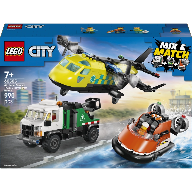 LEGO City طائرة وشاحنة وهوفر 60505 – 990 قطعة