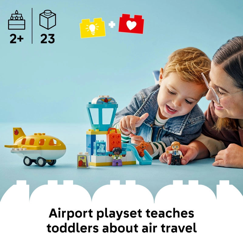 LEGO DUPLO أول رحلة للمطار 10443 – 23 قطعة
