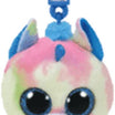Beanie Boos Blitz - Blue Unicorn Plush Key Clip Toy