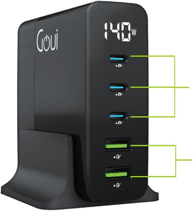 Goui GaN140 5 Port Desktop Charger Goui GaN140 5 Port Desktop Charger