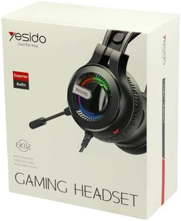 Yesido Gaming Headset - Professional Bass & RGB Lighting