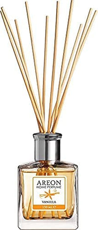 Areon Vanilla Fragrance 150 ML Home Perfume, 10 Reed Sticks- Air Freshener For Home