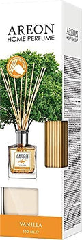 Areon Vanilla Fragrance 150 ML Home Perfume, 10 Reed Sticks- Air Freshener For Home