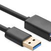 UGREEN كابل تمديد USB 3.0 ذكر إلى أنثى – أسود