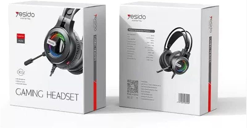 Yesido Gaming Headset - Professional Bass & RGB Lighting