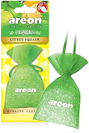 معطر هواء معلق للسيارة والمنزل من AREON Pearls I برائحة القرع الحمضي (عبوة من 3 قطع) 