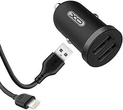 XO TZ08 Mini car car  charger set Micro 2.1A - Black