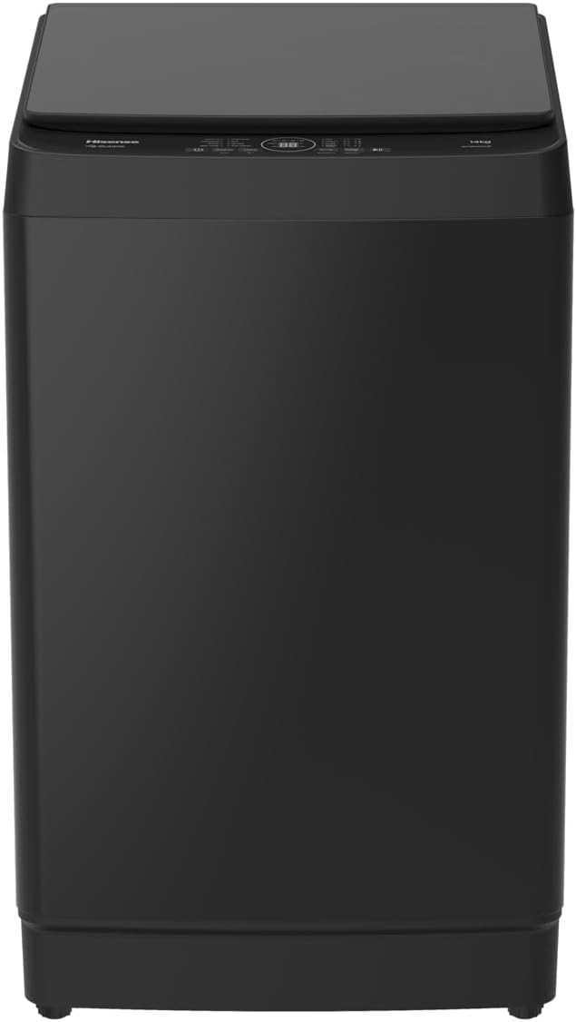 Hisense WT3K1123UB 11KG Top Load Washing Machine Black iBubble - Front View