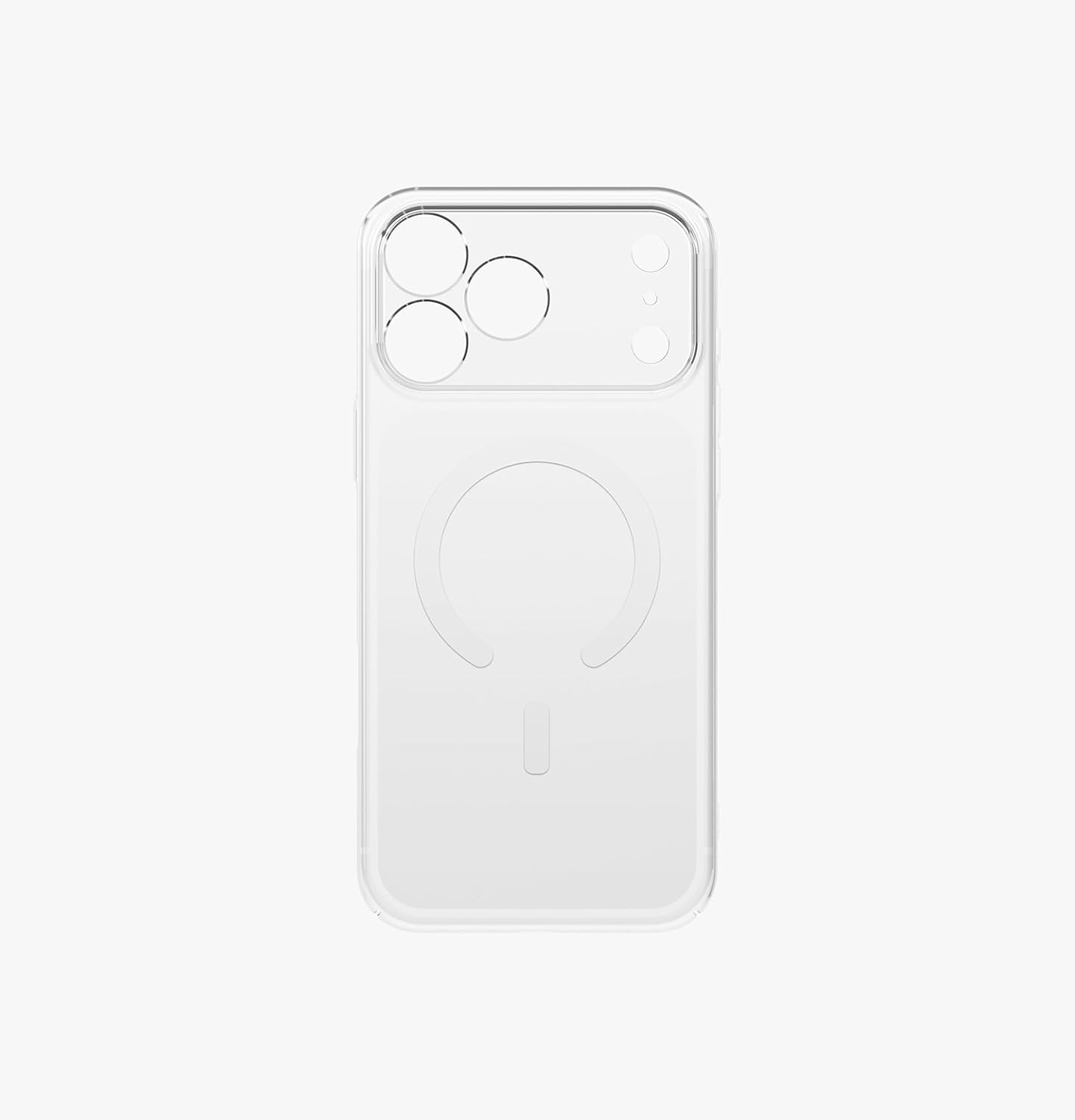 UNIQ Hybrid iPhone 17 Pro MagClick Charging AirSuit - Glossy Clear/White UNIQ Hybrid iPhone 17 Pro MagClick Charging AirSuit - Glossy Clear/White