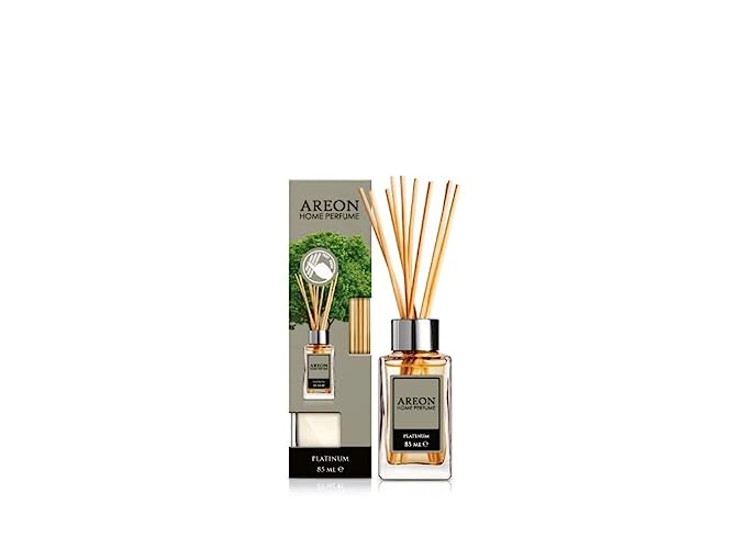 Areon Home Perfume Sport Lux 85ml - Platinum Fragrance, 10 Reed Sticks