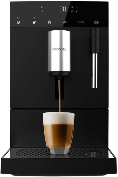 Cecotec Cremmaet Compact Steam 19 Bar Super-Automatic Coffee Machine — 6 Drinks, Integrated Grinder