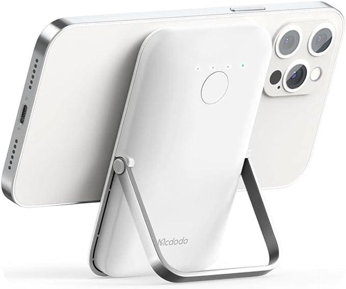 بنك طاقة مكدودو 5000 امبير لاسلكي ومغناطيسي - أبيض & رمادي