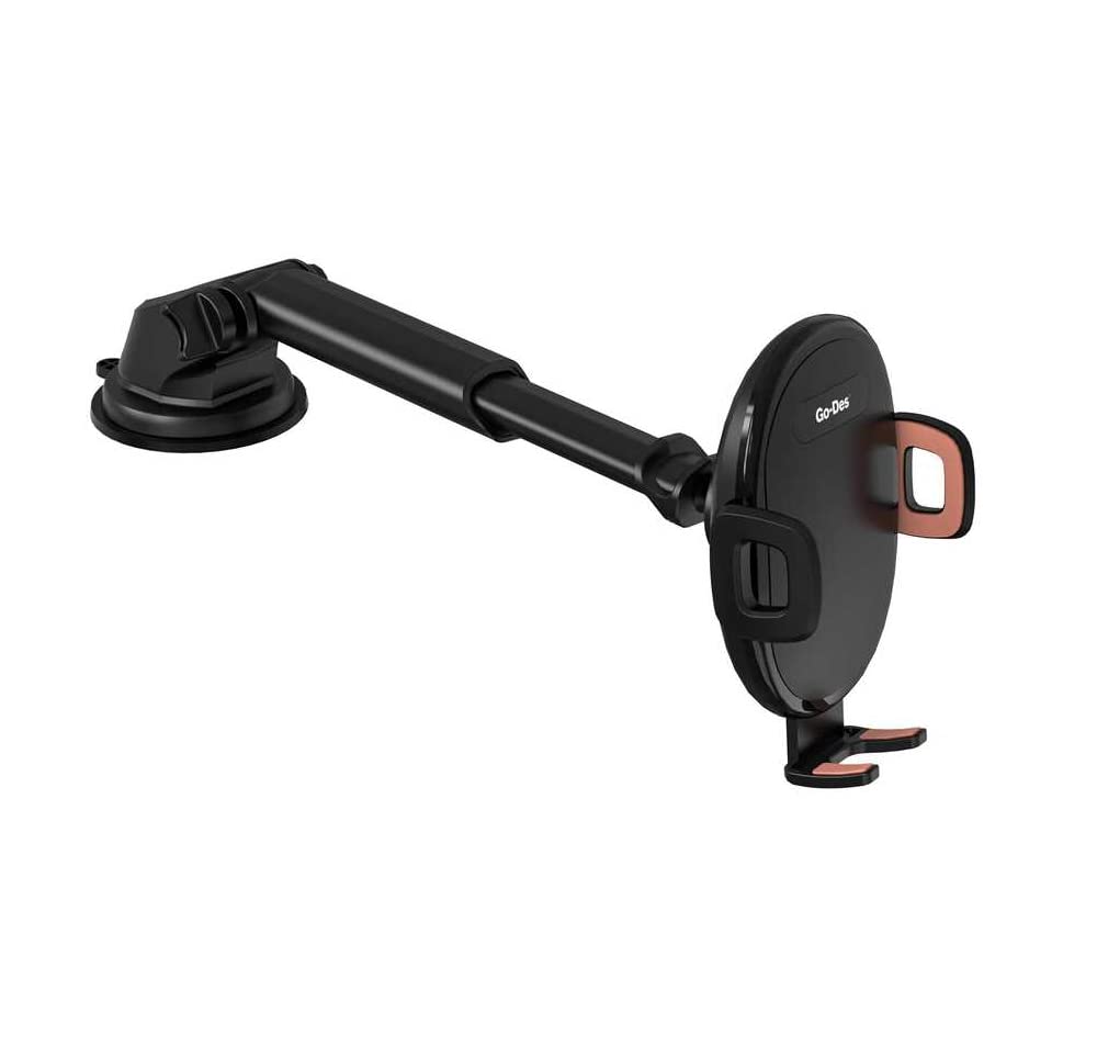 Go-Des 2 In 1 Mini Foldable Car Mount Mobile Phone Holder AutoTightening Kickstand Go-Des 2 In 1 Mini Foldable Car Mount Mobile Phone Holder AutoTightening Kickstand