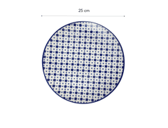 Rêve Bleu Délicat Dessert Plate 25 Cm - Madame Coco JO