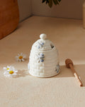 Madame Coco Rusty Honey Jar – Rustic Ceramic Honey Jar with Spoon