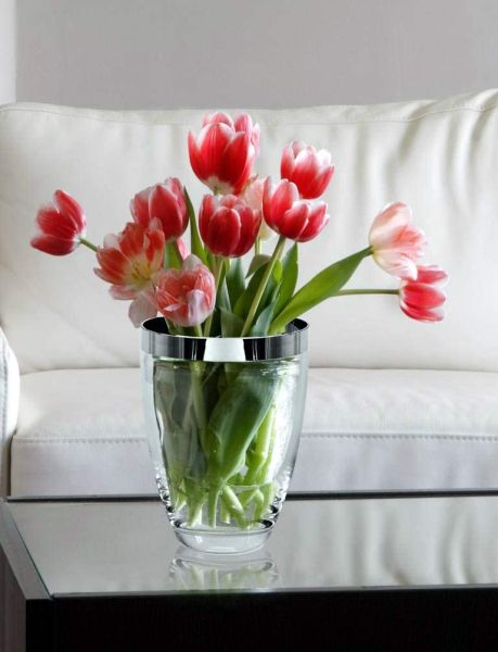 Edzard Charlotte 25cm Crystal Glass Vase - Elegant & Luxury