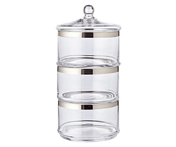 Edzard Vigo 3-Tier Crystal Glass Stand 40cm - Elegant & Luxury
