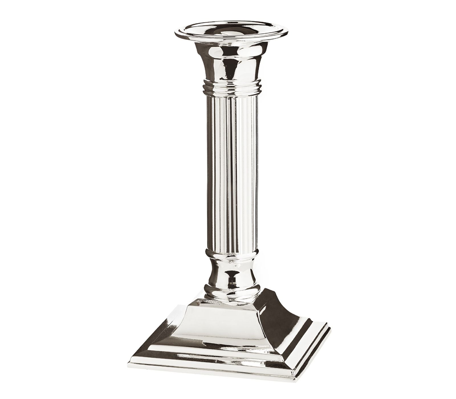Edzard Lincoln Silver-Plated Candle Holder 19cm - Elegant
