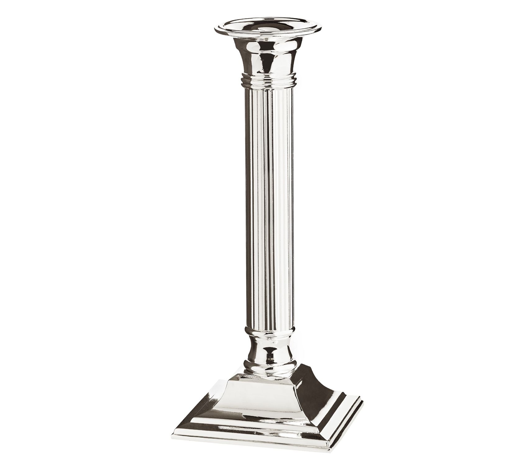 Edzard Lincoln Silver-Plated Candle Holder 23cm - Elegant