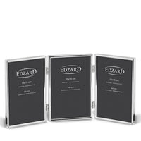 إطار صور ثلاثي مطلي فضة 10×15 سم من Edzard Genua - أنيق