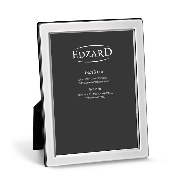 Edzard Salerno Silver-Plated Photo Frame 13×18cm - Elegant Edzard Salerno Silver-Plated Photo Frame 13×18cm - Elegant