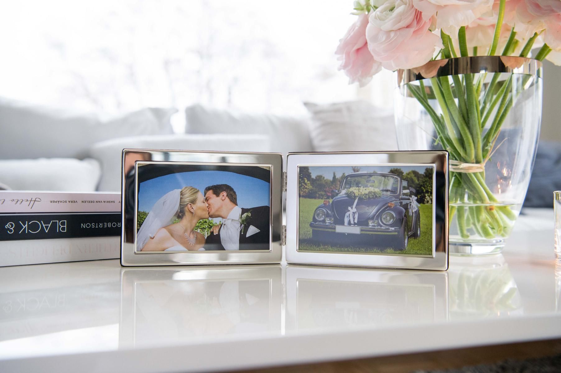 Edzard Salerno Double Silver-Plated Photo Frame 10×15cm