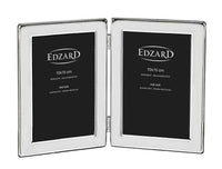 إطار صور مزدوج مطلي فضة 10×15 سم من Edzard Salerno - أنيق