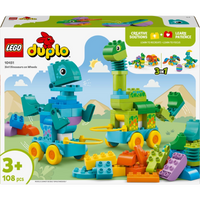 LEGO DUPLO ديناصورات بعجلات 10451 – 108 قطعة