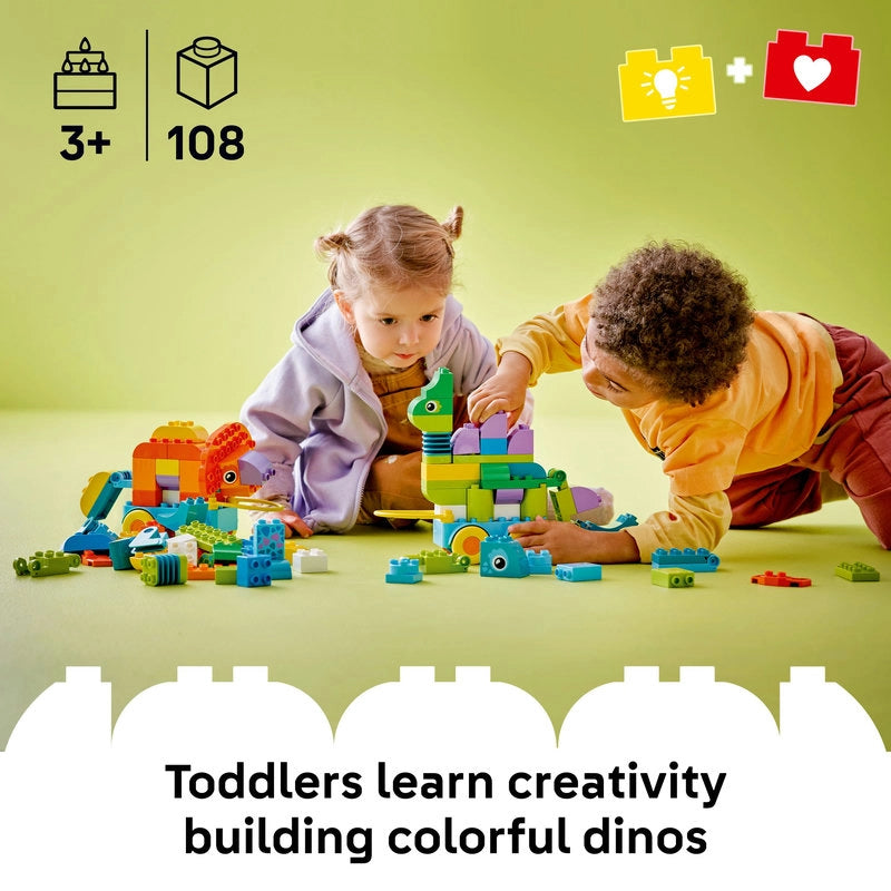 LEGO DUPLO ديناصورات بعجلات 10451 – 108 قطعة