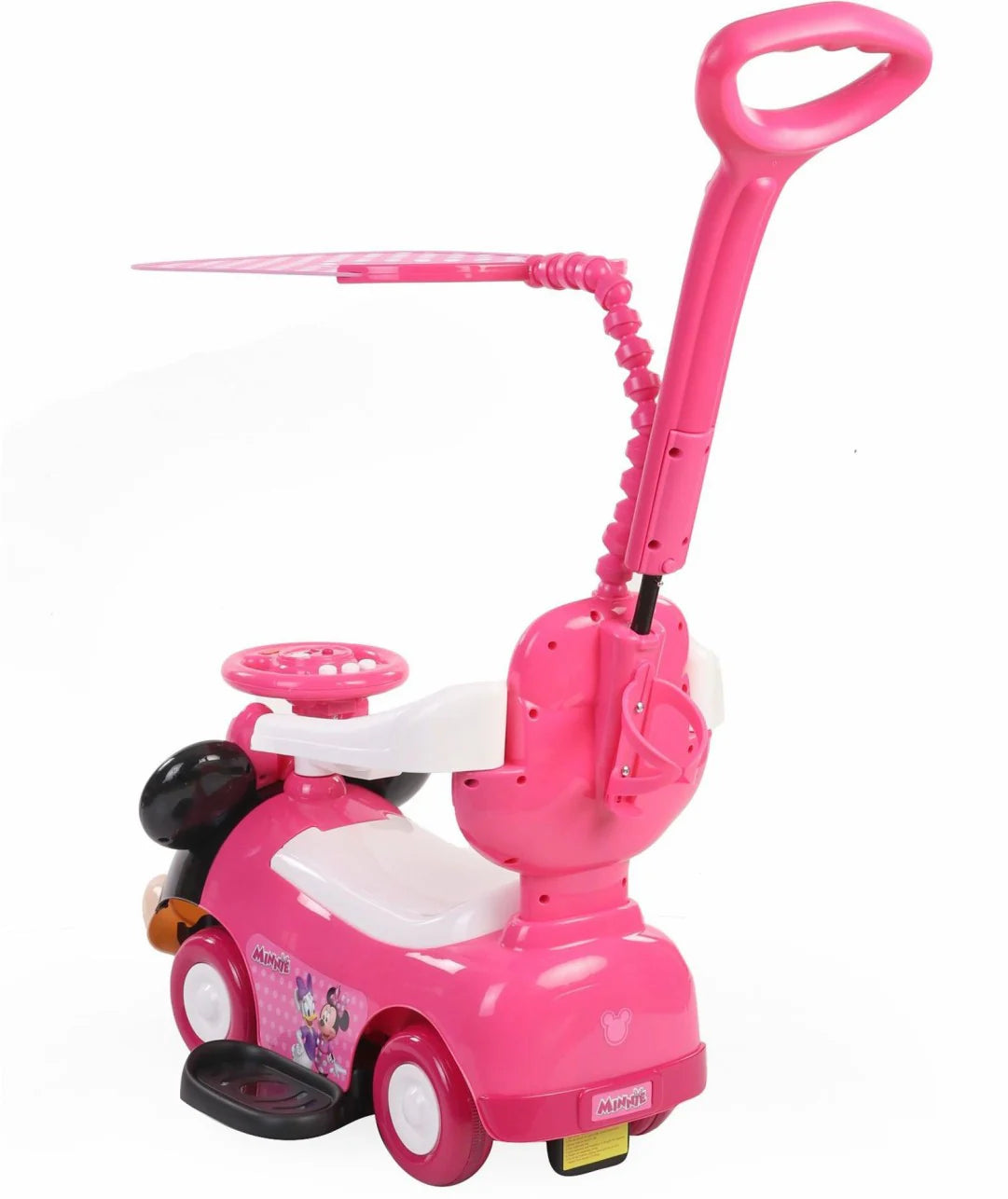Disney Minnie Push Car with Handle & Umbrella 3-in-1 Ride Disney Minnie Push Car with Handle & Umbrella 3-in-1 Ride