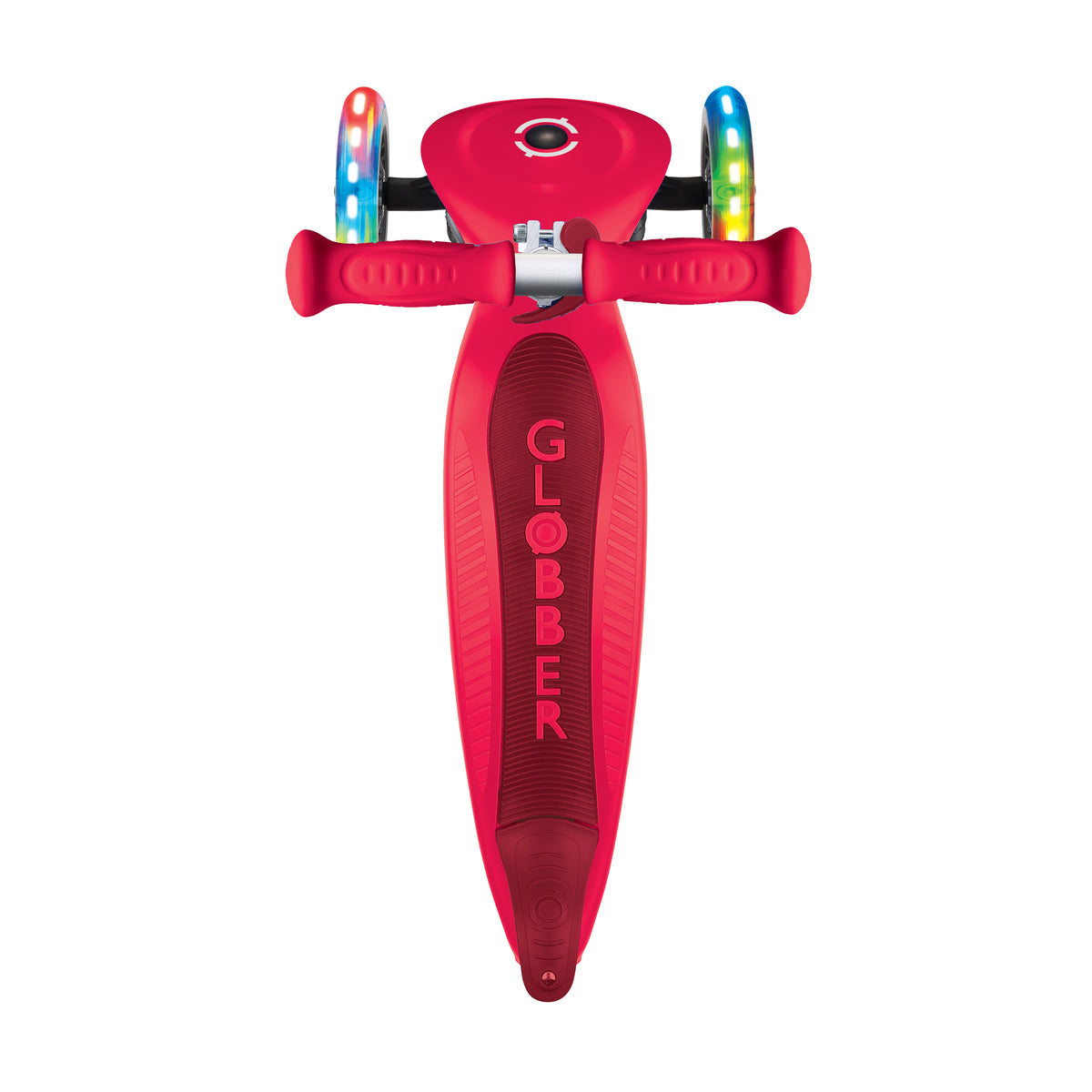 Globber Primo Foldable Lights Red