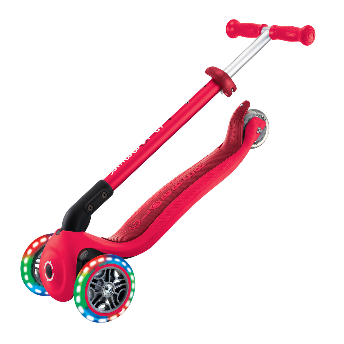 Globber Primo Foldable Lights Red