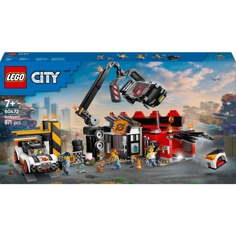 LEGO City ساحة خردة مع سيارات 60472 – 871 قطعة