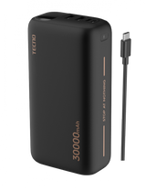 TECNO 3 Way High Speed 30000mAh Power Bank with LED Display