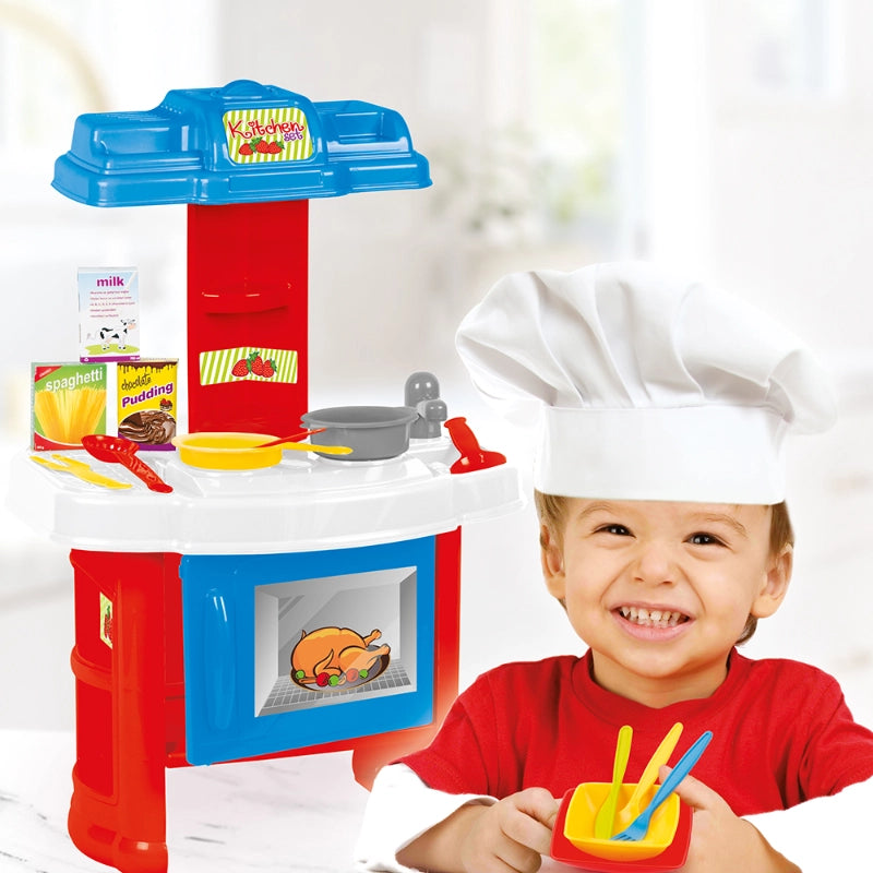 مطبخ أطفال Dolu Chef 19 قطعة لعبة تعليمية ممتعة