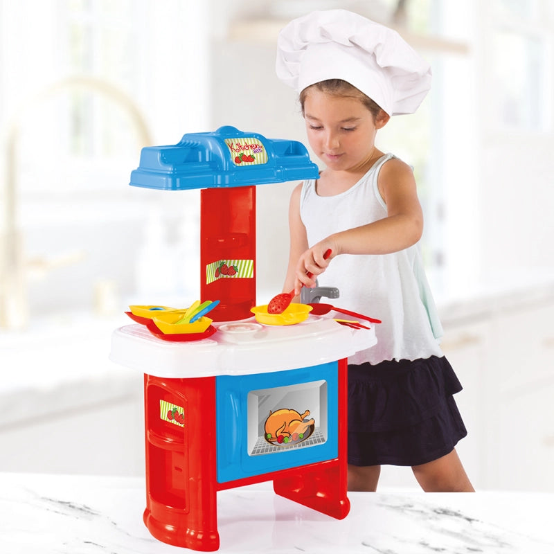 مطبخ أطفال Dolu Chef 19 قطعة لعبة تعليمية ممتعة