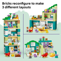 LEGO DUPLO 3 in 1 Modern Family House with Figures – 166 Pieces | Set 10470