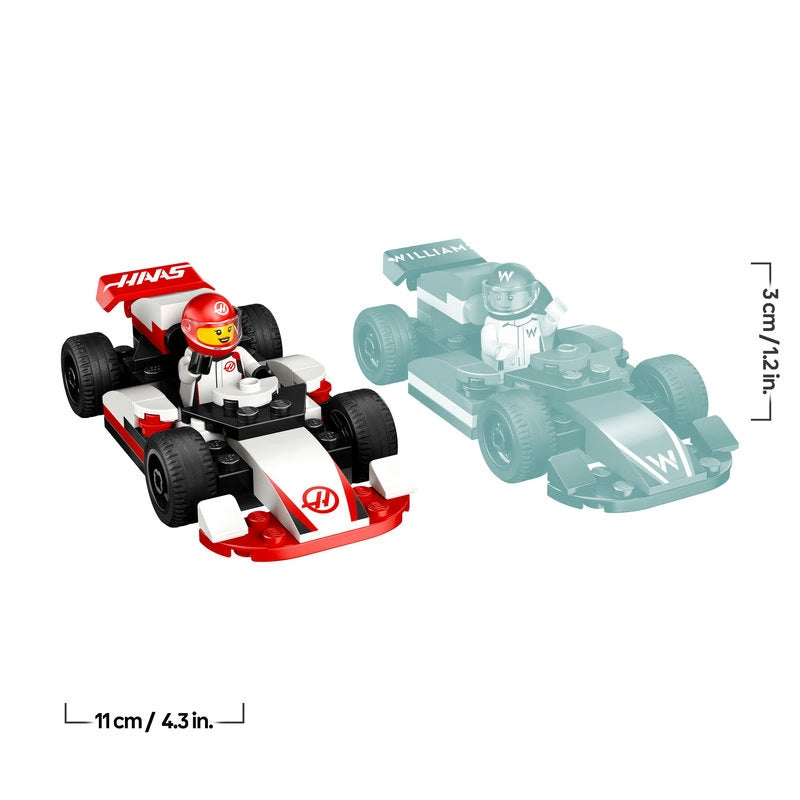 LEGO City سيارات F1 ويليامز وهاس 60464 – 92 قطعة
