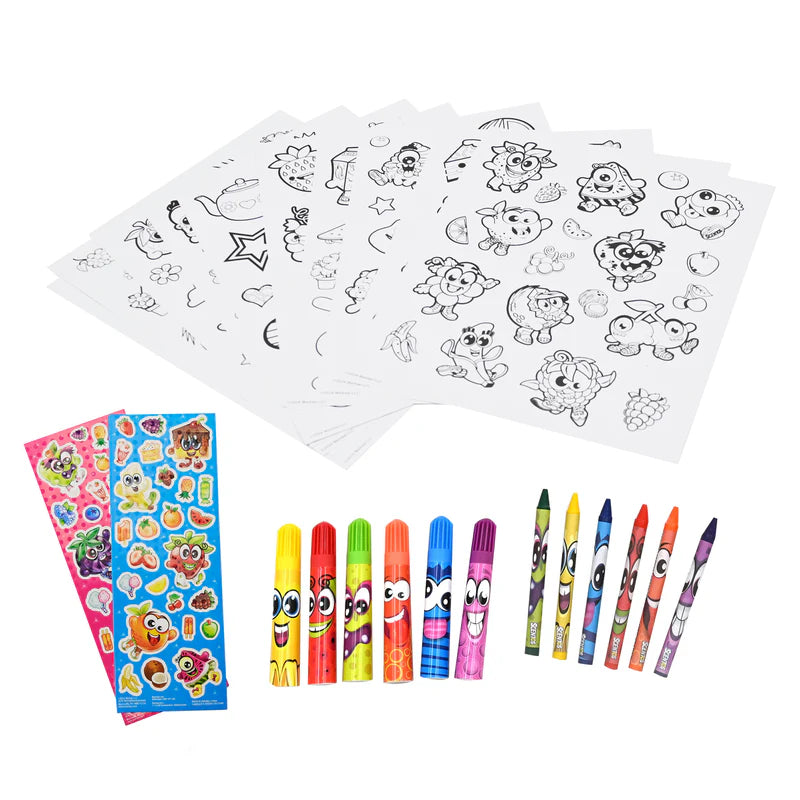 Scentos On The Go Activity Set COLOUR-IN STICKERS