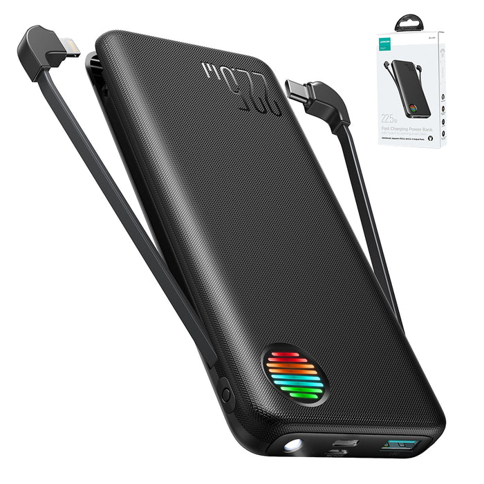 Joyroom 22.5W Power Bank with Dual Cables 10000mAh/ 20000mAh With USB to Type-C