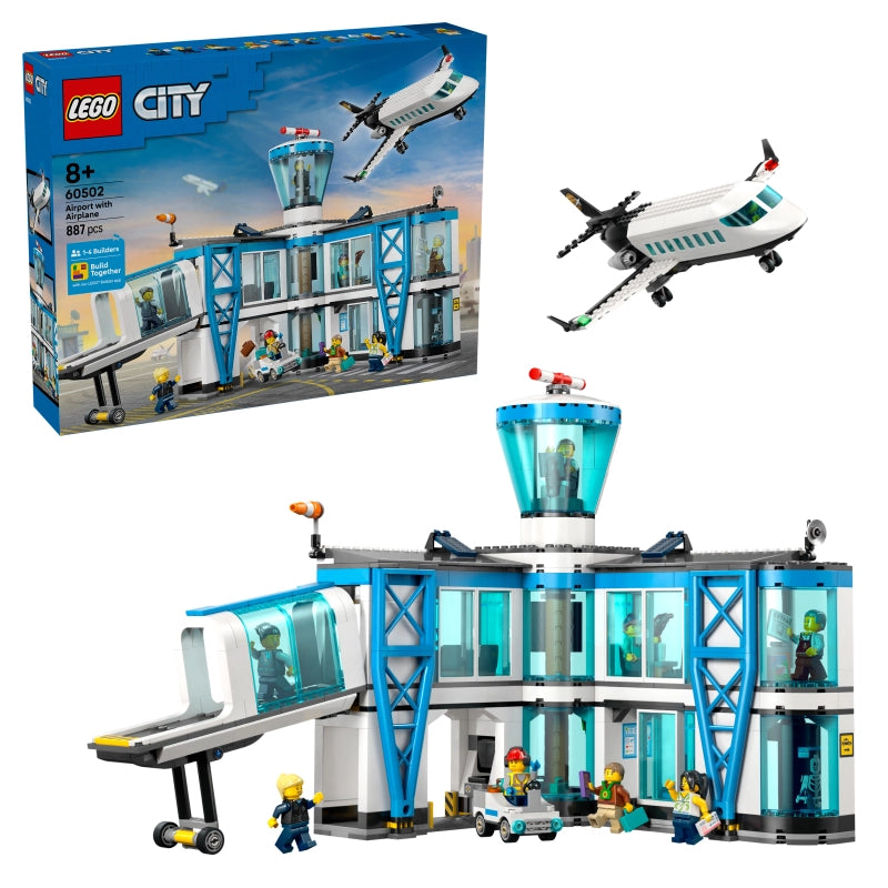 LEGO City مطار وطائرة 60502 – 887 قطعة