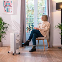 سيسوتيك ReadyWarm 7000 Space 360 — رادياتور زيتي 7 ريشة صامت تماماً لدفء ساعات بعد الإطفاء