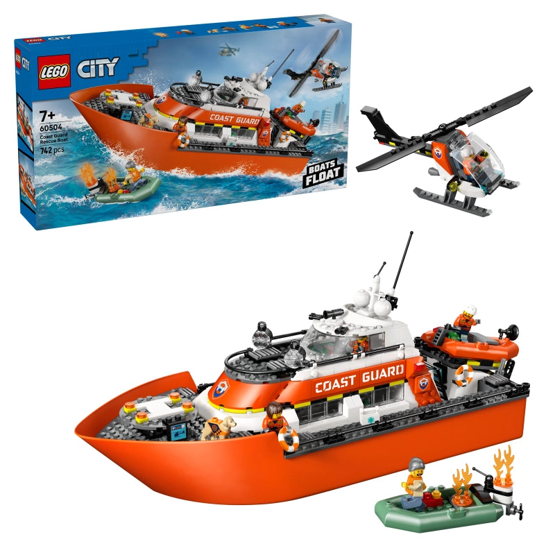LEGO City قارب ومروحية إنقاذ 60504 – 742 قطعة