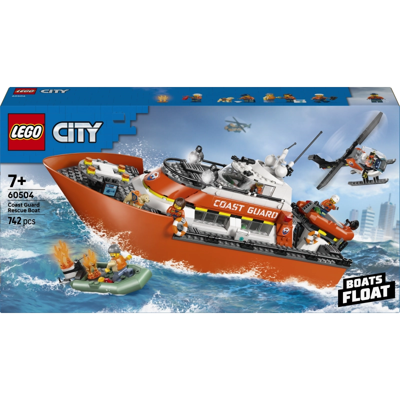 LEGO City قارب ومروحية إنقاذ 60504 – 742 قطعة