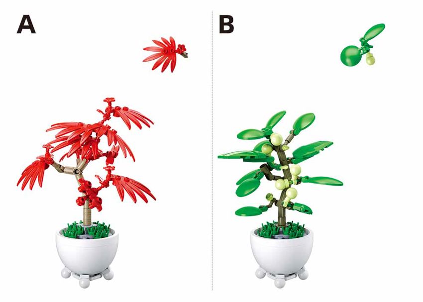 Sluban Potted Plants Bluerid M38-B1075B | Kids Building Toy