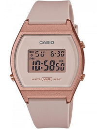Casio Digital Beige Rubber For Women LW-204-4A
