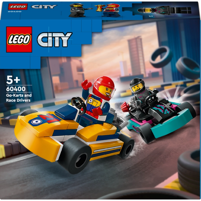 LEGO City سيارات كارت وسائقين 60400 – 99 قطعة