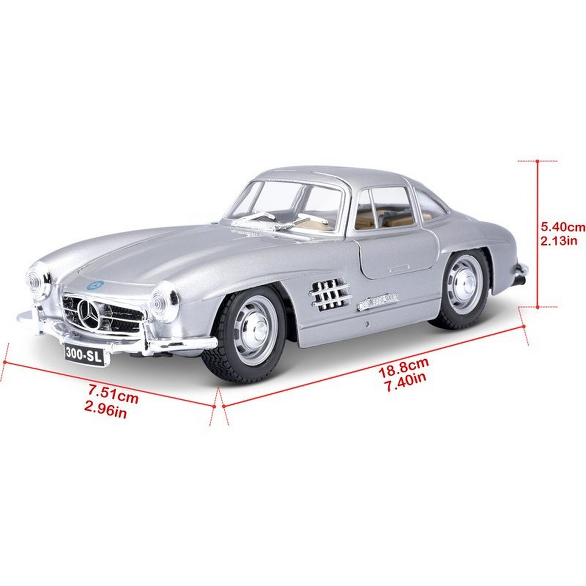 Maisto Mercedes-Benz 300 SL (1954) Die-Cast Model Car – 1:24 Scale