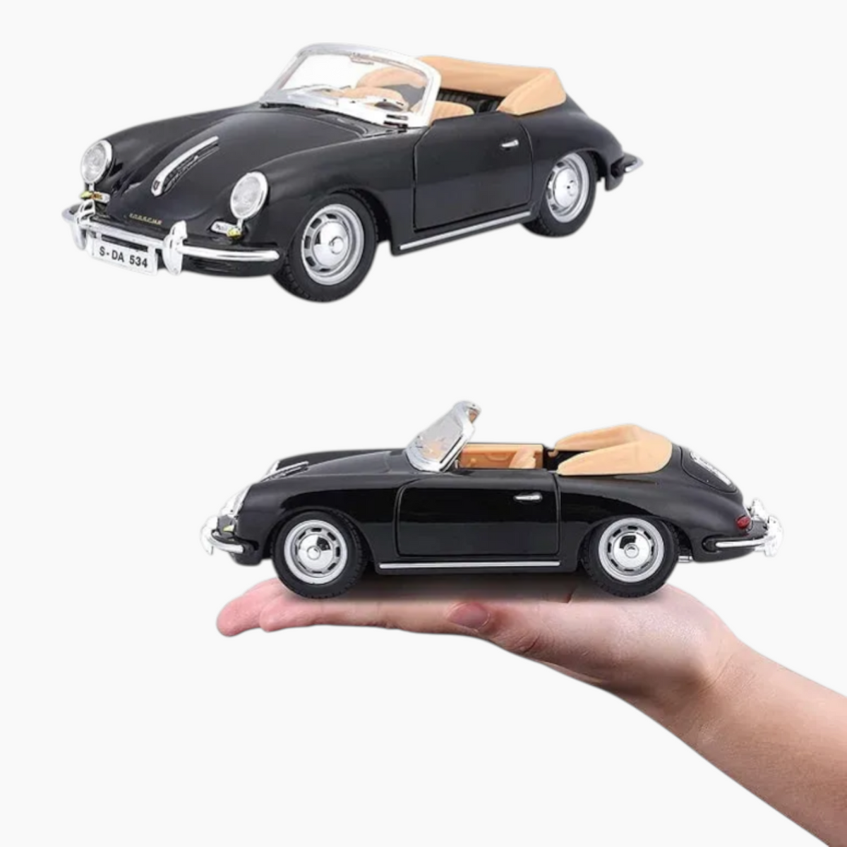 Maisto Porsche 356B Cabriolet (1961) Die-Cast Model Car – 1:24 Scale
